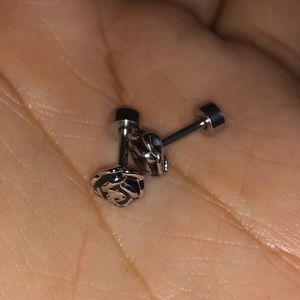 16g 8pc stainless steel cartilage studs